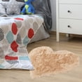 thumbnail image 2 of PiccoCasa Shaggy Area Rugs Fluffy Rug for Home, Khaki, 2.3ftx3ft, 2 of 8