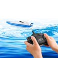 thumbnail image 2 of RC Boat  2.4G Remote Control Boat for Pools and Lakes Pond Garden  Blue  1 Battery, 2 of 5
