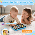 thumbnail image 5 of Richgv 2-in-1 Learning Toys for 1 Year Old Boys, Learning Laptop & Tablet Educational Montessori Toy Interactive Toys for Boys, Birthday Gift for Boys Girls, 5 of 8