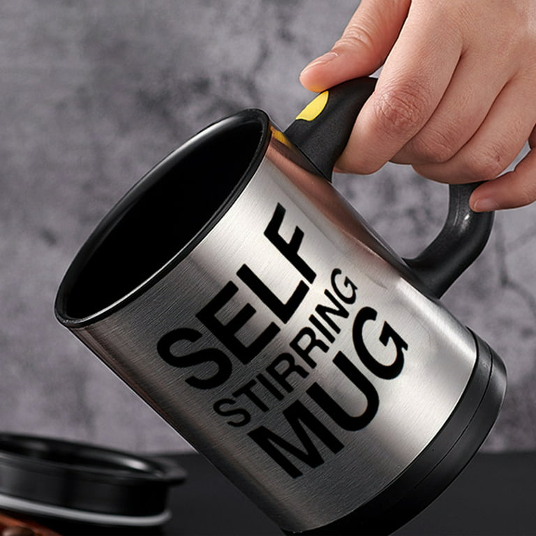 Travelwant 400ml Self Stirring Coffee Mug,Stainless Steel Coffee