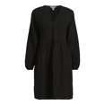 thumbnail image 3 of Time and Tru Women’s Mini Wrap Dress, Sizes XS-XXXL, 3 of 6