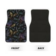 thumbnail image 2 of Pofeuu Lavender Flowers Print Car Foot Mat Set of 4 Pieces - All-Weather Full Set Floor Mats for Cars Trucks SUVs, 2 of 7