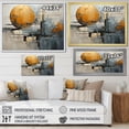 thumbnail image 4 of Designart "Gleaming Geometry Gold Grey painting XI" Abstract Collages Floater Framed Canvas Art Print, 4 of 7