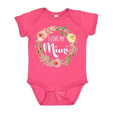 

Inktastic I Love My Mimi- Flower Circle Gift Baby Boy or Baby Girl Bodysuit