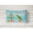 thumbnail image 2 of Carolines Treasures CK4496PW1216 Amazon Parrot Merry Christmas Canvas Fabric Decorative Pillow, 12H x16W, multicolor, 2 of 4