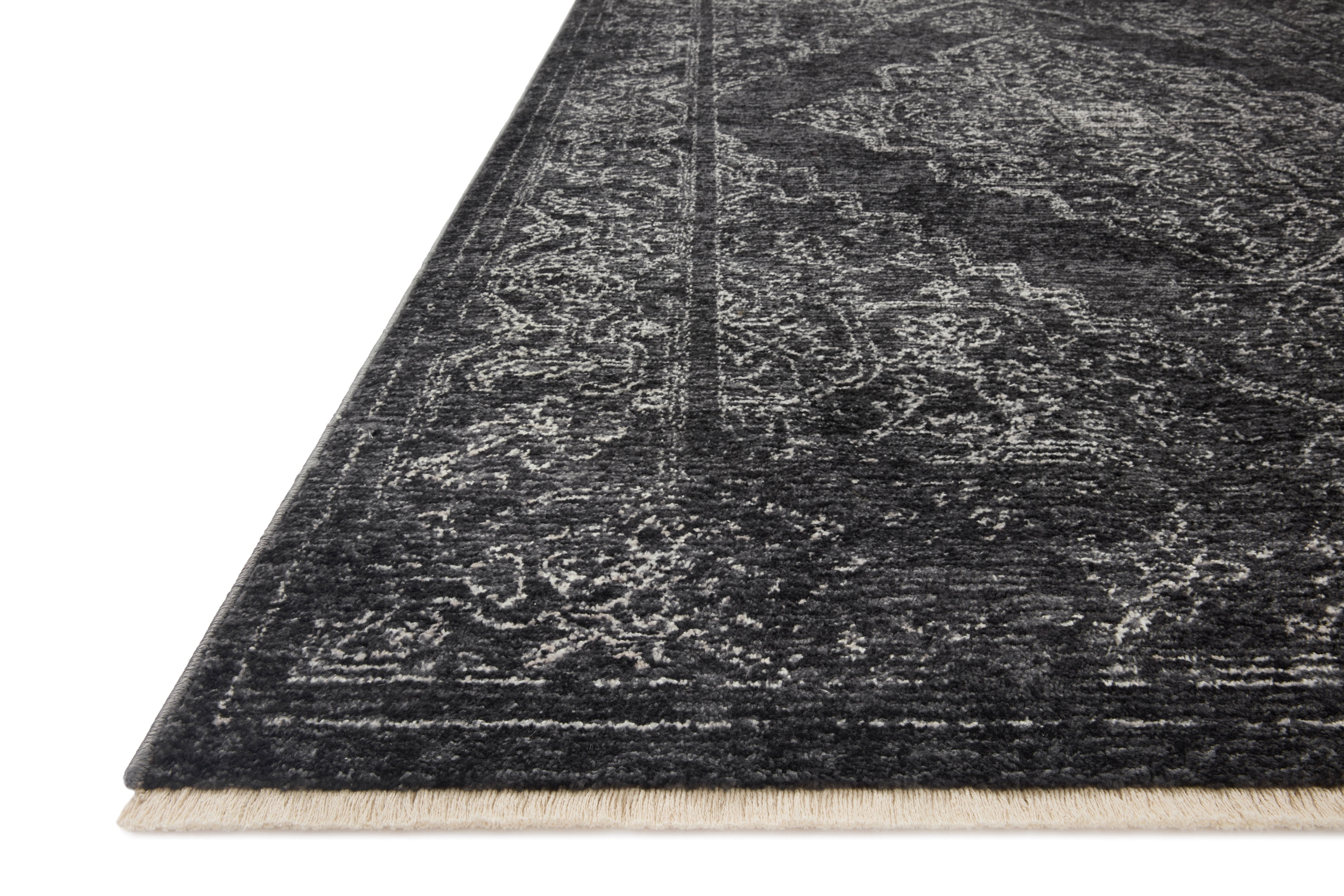 Loloi Vance Charcoal / Dove 18" x 18" Sample Rug