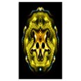 thumbnail image 2 of Large Gold Symmetrical Fractal Heart - Abstract Art on Canvas, 2 of 3