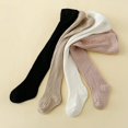 thumbnail image 1 of 4 paires de collants solides pour petites filles, 1 of 5