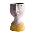 thumbnail image 2 of Florero con retrato Escultura Resina Decorativo Rostro humano Florero de maceta para oficina en casa, Tipo 4 sidaley HA002260-04B, 2 of 6
