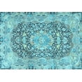 thumbnail image 1 of Ahgly Company Indoor Rectangle Persian Light Blue Traditional Area Rugs, 6' x 9', 1 of 4