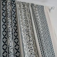 thumbnail image 5 of XmhyTop Farmhouse Cotton Linen Window Curtain Panel with Tassels Geometric Print Country Style Room Darkening Curtain Panel for Bedroom Living Room, 1 Piece (59"x102",Blue), 5 of 5