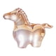 thumbnail image 2 of Estatua de caballo de en miniatura, escultura de animal coleccionable para centro de mesa de año Nuevo, para cumpleaños, oficina, dormitorio, Champán, 2 of 7