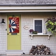 thumbnail image 4 of Patriotic 4th of July House Flag 28x40 Inch Double Sided Outside, Memorial Day Red Floral Welcome Daisy Yard Outdoor Decoration, 4 of 6