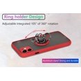 thumbnail image 5 of is Specially Designed for iPhone 11 Anti-Scratches,Anti-Fingerprint, Built-in 360° Rotating Ring Bracket Solid and Durable Magnetic car Phone case, Suitable for iPhone 11 6.1inches Women-Red, 5 of 10