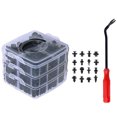 thumbnail image 4 of 630pcs/Set Car Body Push Pin Rivets Car Bumper Repairing Kits Fastener Clip Expansion Clips, 4 of 8