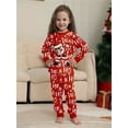 thumbnail image 6 of WIBACKER Kids Christmas Santa HO HO HO Pajamas Long Sleeve Holiday Pjs Set Toddler Boys Girls Xmas Jammies 2-14 Years, 6 of 11