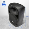 thumbnail image 3 of LyxPro 15" Inch PA Speaker Powered Active System with Equalizer, Bluetooth, Many Input Options - Black, 3 of 7
