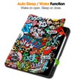 thumbnail image 3 of SaniMore for Apple iPad Pro 13 (2024) Case, Auto Sleep/Wake, PU Leather Case with Tri-Fold Kickstand & Pencil Holder Shockproof Protective Cover for Women Men, Graffiti, 3 of 9