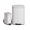 White, variant on 13.2+2.6 Gal Stainless Steel Step Trash Can Combo, Removable Inner Bucket & Soft-Close Lid, Rectangle Garbage Bin for Kitchen Bathroom Office, White