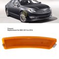 thumbnail image 3 of Front Bumper Side Marker Lights Reflector, Amber Lens Side Reflector Replacement for MKZ 2013-2016, Wear Resistant, Durable, Perfect Fit, Direct Replacement, Fits MKZ 2013-2016, 3 of 7