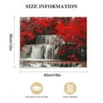 thumbnail image 2 of Nawypu  Black White and Red Waterfall Canvas Wall Art- Red Tree Prints Landscape Posters Framed Picture - Nature Forest Scenery Paintings for Living Room Bedroom Home Office Wall Decor, 2 of 5
