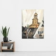 thumbnail image 2 of Demuth After Sir Christopher Wren Steeple Modern Painting Extra Large Art Print Wall Mural Poster Premium XL, 2 of 3