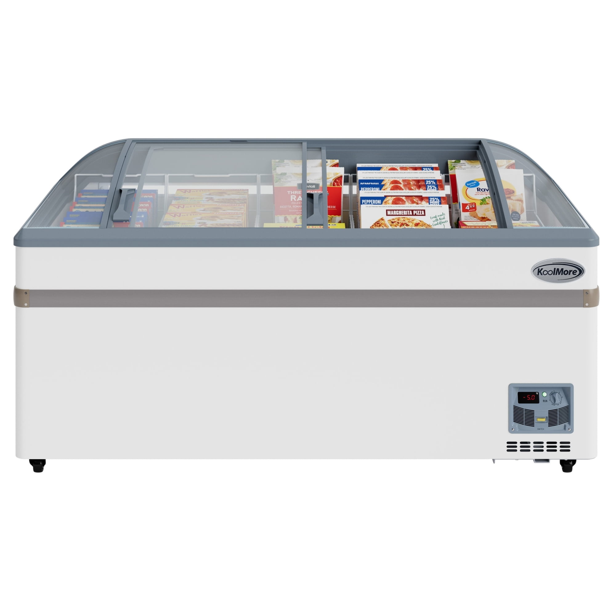 65 Inch Manual Defrost Island Chest Freezer 16 cu. ft. Capacity in White