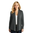 thumbnail image 3 of Port Authority L5430 Ladies Concept Knit Cardigan, Grey Smoke, 4XL, Cardigans for Women, 3 of 4