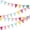 Pastel, variant on 48 Red Plaid Triangle Pennant Banner - 4 Strings (12 Flags Each), 2.5m per String, Triangle Bunting Garland for Wedding, Birthday, Christmas, Festival, Outdoor & Indoor Decorations。