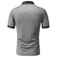 thumbnail image 3 of snilers Golf Shirt for Men Short Sleeve Color Block Pullover Short Sleeve Casual Work Classic Shirt Stretch Summer Tops, 3 of 4