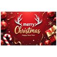 thumbnail image 2 of Festive Design Happy Christmas Greeting Banner Decorative Elements Holiday Theme New Year Celebration for Holiday Party Indoor Decoration Family Gathering, 2 of 9