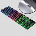 thumbnail image 4 of Quiet Blue Teclado Punk resistente al agua con 108 teclas redondas teclado luminoso teclado silencioso, 4 of 5