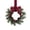 Black and red, variant on Mini Christmas Wreaths with Red Bows, Faux Norfolk Pine, Berries & Pine Cones for Kitchen Cabinets, Windows, Fireplace, Door & Holiday Decor