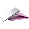 thumbnail image 5 of Protable PU Leather Mirror Folding Desktop Makeup Mirror with Adjustable Stand for Personal Use,Travelling (S, Pink), 5 of 5