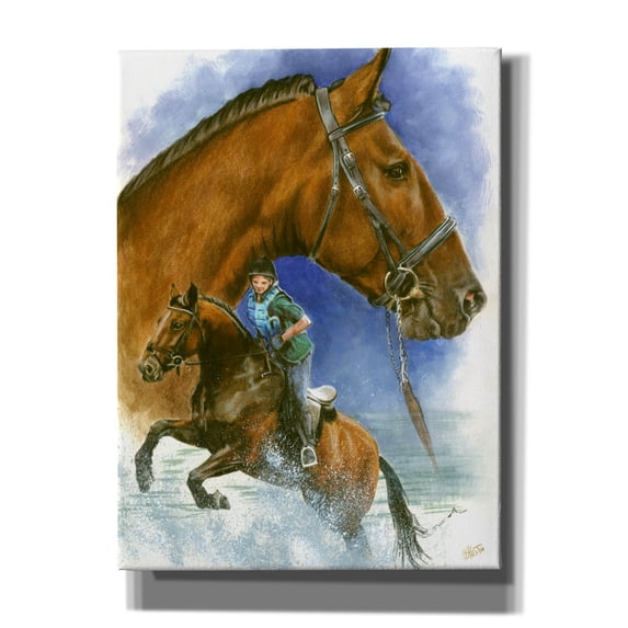 Epic Graffiti 'Cleveland Bay' by Barbara Keith, Canvas Wall Art, 40"x54"