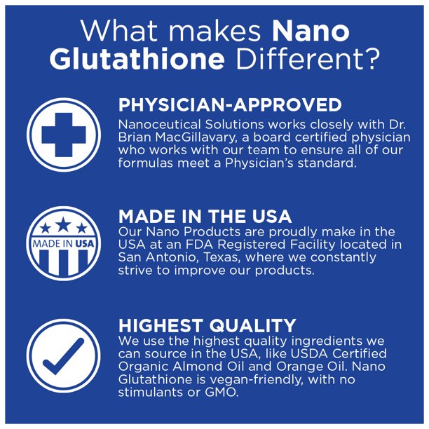 what is nano glutathione used for MOJObody 2oz Pump Bottle: Elevate Your Health with 100% Absorption Ultra Nanotechnology Glutathione Master Antioxidant : Health & Household Pruality Health Liposomal Nano Glutathione