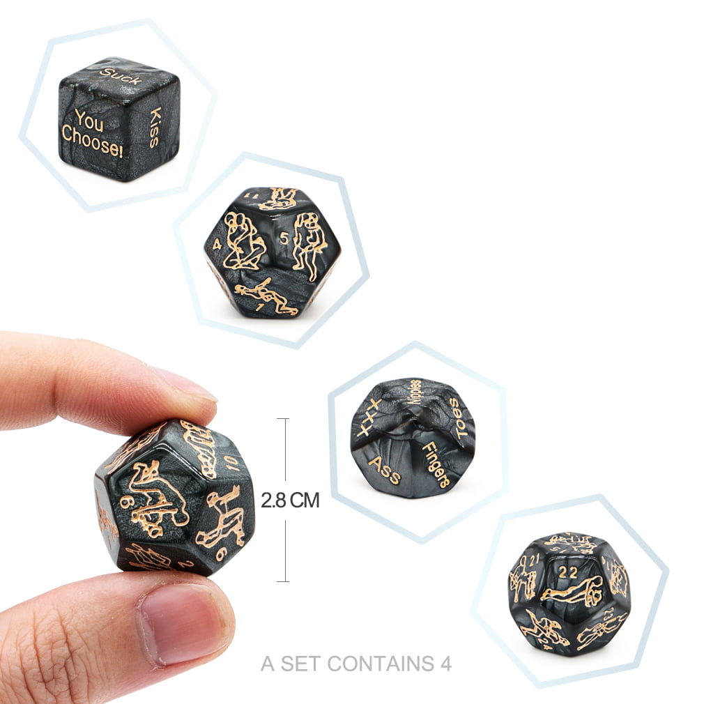 Sex Toys Sex Dice Adult Dice Game Polyhedral Dice Print for Various Sex  Positions 4pcs Erotic Lovers Couples Adult Bachelor Party Party Drinking  Game,4X Novelty Game Position Throwing for Bachelor - Walmart.com