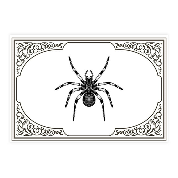 Koyal Wholesale Halloween Placemats, Arachnid Opulence Disposable Cardstock Paper Table Mats for Dining, 8-Pk