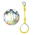 thumbnail image 1 of Colorful Rings - Gymnastic Rings, Swing Bar Rings, for Backyard Obstacle , Yellow, 35..5cm, 1 of 10