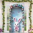 thumbnail image 4 of Darzheoy Happy Easter Door Cover Decoration Easter Eggs Bunny Theme Banner Welcome Spring Outdoor Indoor Backdrop for Party Decorations Supplies, 4 of 9