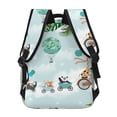 thumbnail image 4 of Wukai Animals Riding Across The Sky Laptop Backpack Casual Travel Backpack Large School Bag for College, Business,Travel-One Size, 4 of 5