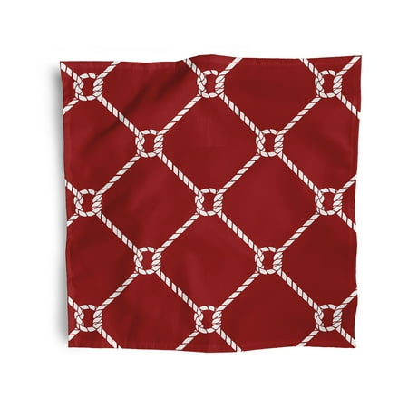 

Simply Daisy 18 x 18 Red Ahoy! Napkins Set of 4