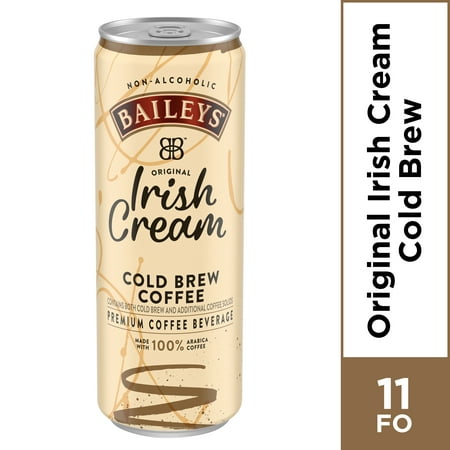 Baileys Non-Alcoholic Original Irish Cream Flavored Cold Brew Coffee (11 fl oz (Best Way To Store Baileys Irish Cream)
