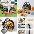 thumbnail image 3 of Binienty School Bus Bookbag for Girls with Lunch Bag and Pencil Case Water Bottle Sleeve 4 Pack Elementary School Girls Backpack 3rd Grade Kids Bookbag 17 Inch for Travel Hiking Camping, 3 of 8