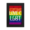 thumbnail image 1 of Love LGBT Rainbow Ink Heart Desktop Photo Frame Picture Display Art Painting Exhibit, 1 of 3