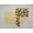 Yellow, variant on Lemon Blossoms Hand Towels (Set of 4) (Towel Color: Gray)