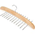 thumbnail image 2 of Paquete de 2 - Perchas de gancho de metal cromado para sujetar corbatas, organizador de cinturones, soporte de accesorios para corbatas, cinturones, bufandas, bufandas, 2 of 5