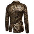 thumbnail image 4 of Traje de hombre Otoño e invierno Ocio Bronceado Floral Slim Suit Coat Pompotops qwe21845, 4 of 4