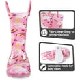 thumbnail image 2 of Kushyshoo Kids Pink Rainbow Unicorn Rain Boots Waterproof Light up Girls Boots with Handles 3M, 2 of 6