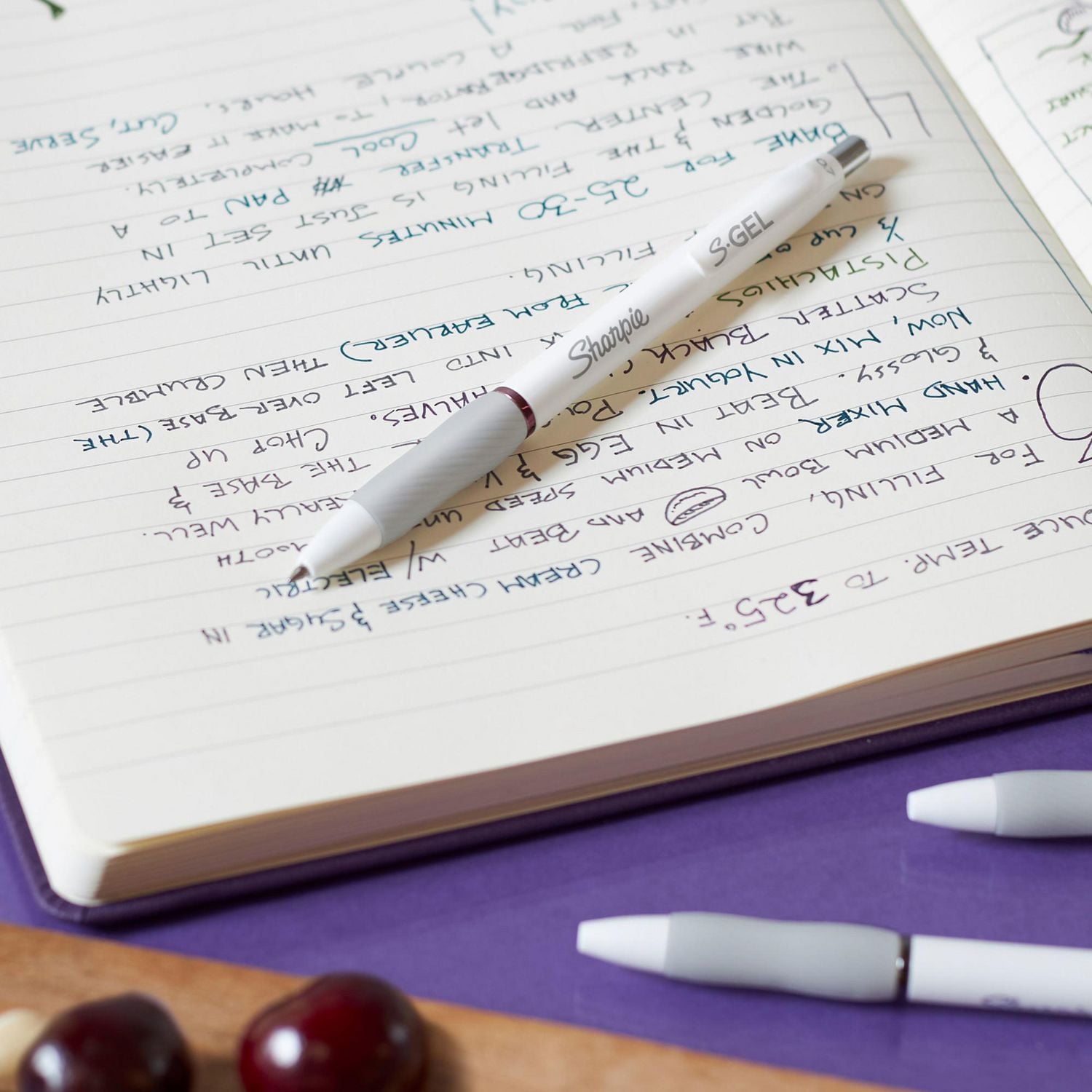 Sharpie S-Gel Pens, Fashion Barrel Gel Pens, Pearl White Body, Medium (0.7mm) Point,  Bold Jewel Colour Assortment, 4 Count, S-Gel